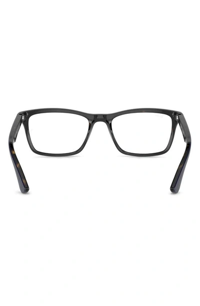 Ray Ban 57mm Square Optical Glasses In Blue