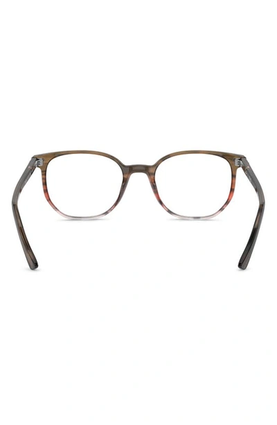 Ray Ban Elliot 48mm Irregular Optical Glasses In Red