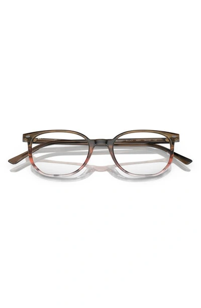 Shop Ray Ban Elliot 48mm Irregular Optical Glasses In Red