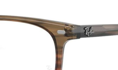 Ray Ban Elliot 48mm Irregular Optical Glasses In Red