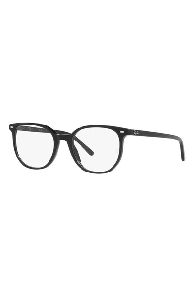 Shop Ray Ban Elliot 50mm Irregular Optical Glasses In Black