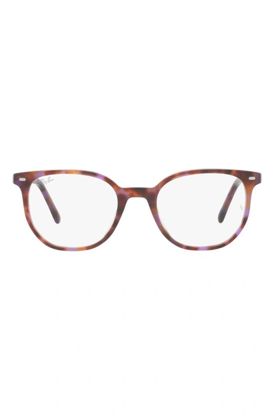 Shop Ray Ban Elliot 50mm Irregular Optical Glasses In Violet