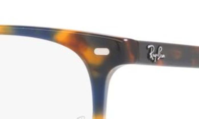 Shop Ray Ban Elliot 50mm Irregular Optical Glasses In Yellow