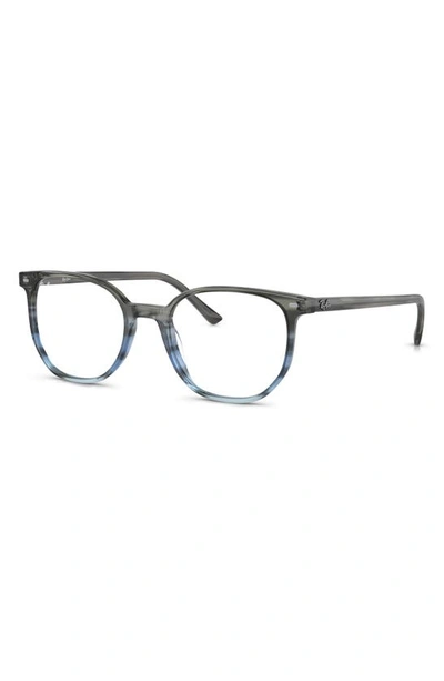 Shop Ray Ban Elliot 50mm Irregular Optical Glasses In Grey Gradient