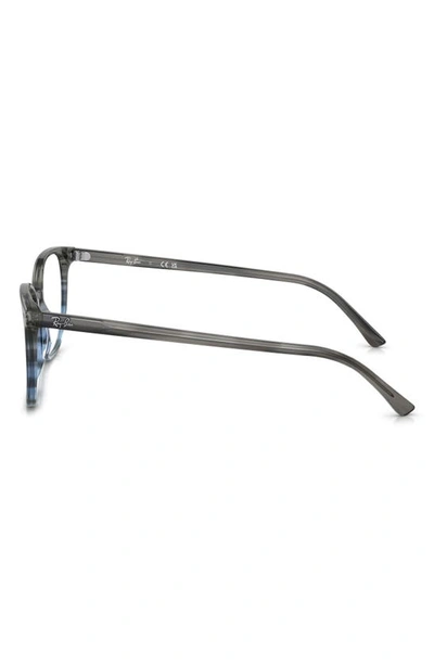 Shop Ray Ban Elliot 50mm Irregular Optical Glasses In Grey Gradient