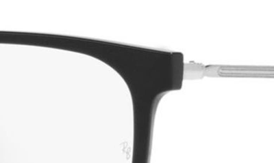 Shop Ray Ban 53mm Pillow Optical Glasses In Black