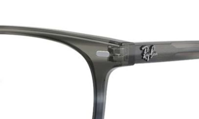 Ray Ban Elliot 50mm Irregular Optical Glasses In Grey Gradient