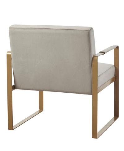 Martha Stewart Collection 28.5" Jayco Wide Fabric Accent Chair In Taupe