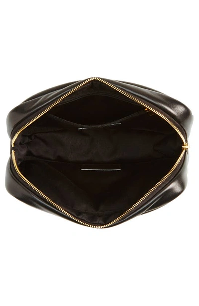 Saint Laurent Cassandre Lambskin Leather Pouch In Nero
