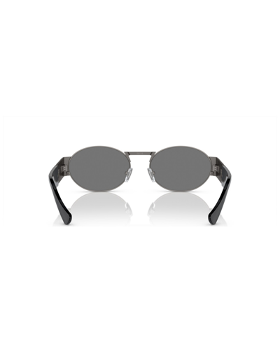Shop Versace Unisex Sunglasses, Mirror Ve2264 In Matte Gunmetal