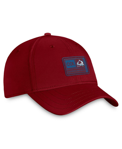Shop Fanatics Men's  Burgundy Colorado Avalanche Authentic Pro Training Camp Flex Hat