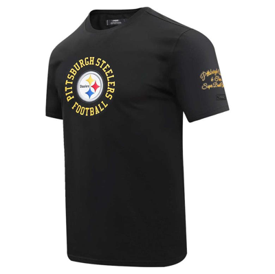 Shop Pro Standard Black Pittsburgh Steelers Hybrid T-shirt