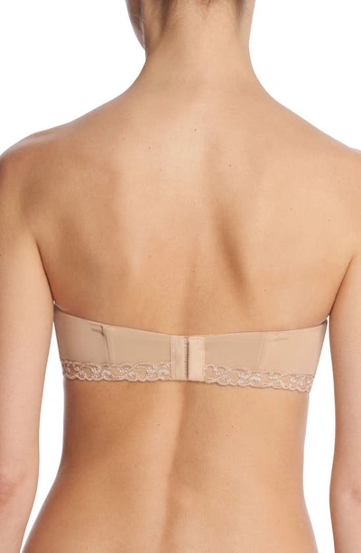Natori Pure Luxe Strapless Contour Underwire Bra In Cafe In Cafe