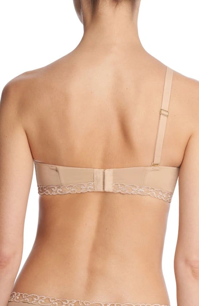 Natori Pure Luxe Strapless Contour Underwire Bra In Cafe In Cafe