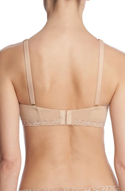 Natori Pure Luxe Strapless Contour Underwire Bra In Cafe In Cafe