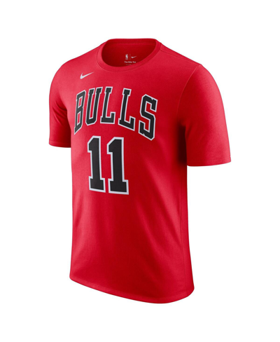 Shop Nike Men's  Demar Derozan Red Chicago Bulls Icon 2022/23 Name And Number T-shirt