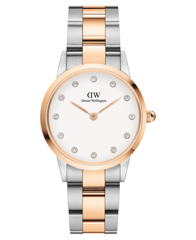 Daniel Wellington Women's Iconic Link Lumine Two-tone Stainless Steel Watch 28mm In Two-tone