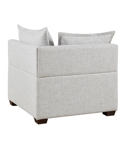 Ink+ivy 34" Molly Wide Fabric Modular Corner Chair In Ivory