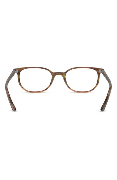 Ray Ban Elliot 50mm Irregular Optical Glasses In Brown Gradient