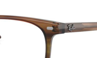 Ray Ban Elliot 50mm Irregular Optical Glasses In Brown Gradient