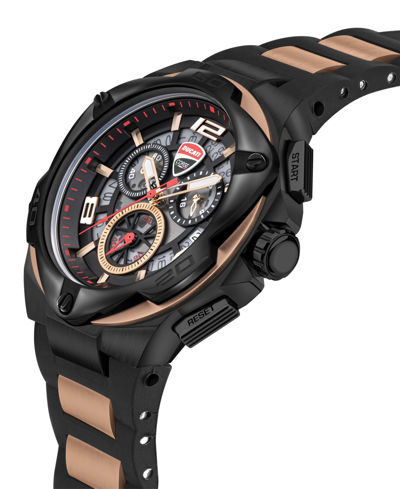 Shop Ducati Corse Men's Quartz Two Tone Silicone Watch 49mm In Multi