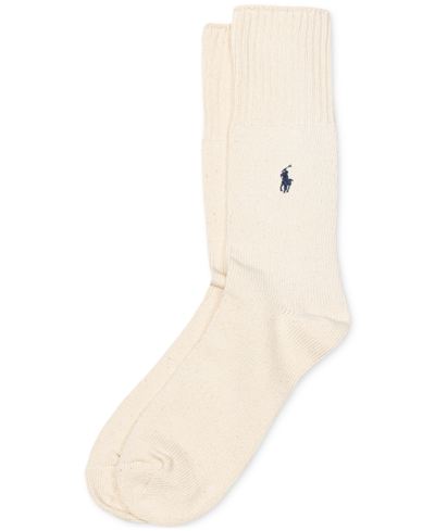 Shop Polo Ralph Lauren Men's Utility Adirondack Socks In Ivory