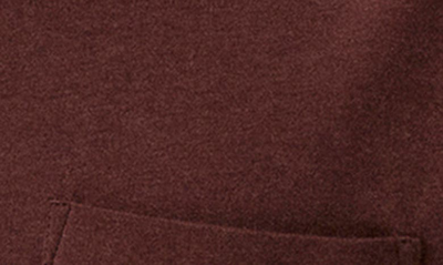 Shop Paige Stockton Knit Button-up Shirt In Deep Aubergine
