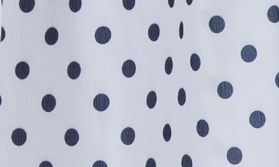 S And P Polka Dot Tiered High-low Skirt In Blue Polka Dot