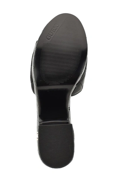 Shop Guess Yanni Platform Slide Sandal In Black