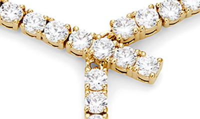 Nadri Tennis Y Necklace In 18k Gold Plated Or Rhodium Plated, 15 In Gold