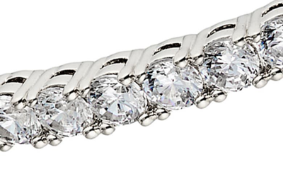 Nadri Inside Out Hoop Earrings In 18k Gold Plated Or Rhodium Plated In Rhodium