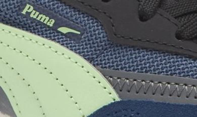 Shop Puma Kids' Blacktop Rider Lithium Sneaker In Inky Blue-persian Blue