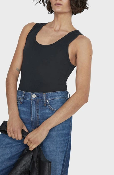Rag & Bone Laca Tank Top In Black