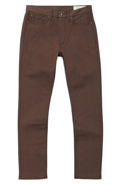 Shop Rag & Bone Fit 4 Authentic Stretch Straight Leg Jeans In Brown