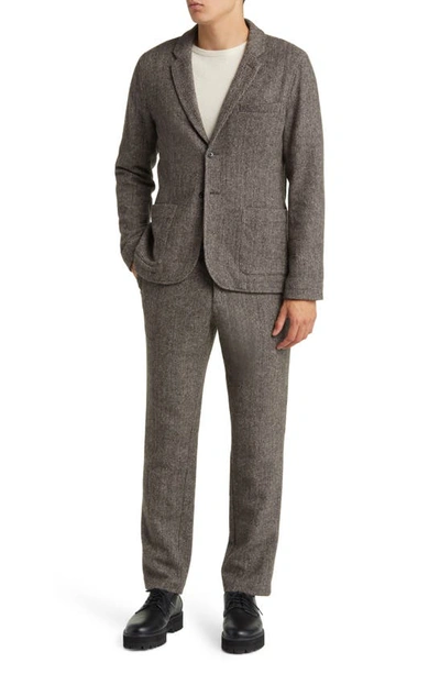 Shop Rails Reynard Flat Front Wool Blend Pants In Highland Tweed