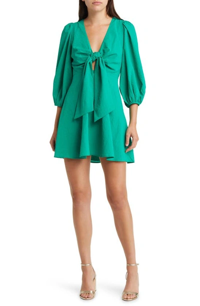 Shop Ted Baker Jozelyn Knot Front Dress In Green