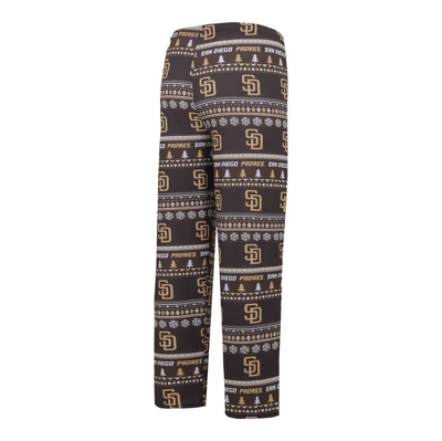 Concepts Sport Men's  Brown San Diego Padres Knit Ugly Sweater Long Sleeve Top And Pants Set In Brown
