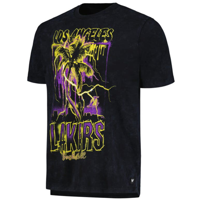 Shop The Wild Collective Unisex   Black Los Angeles Lakers Tour Band T-shirt