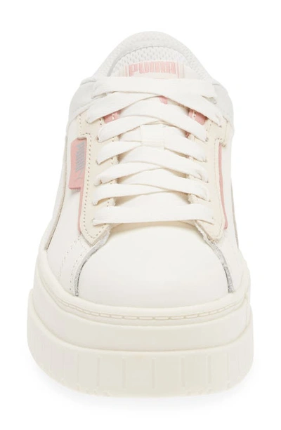 Shop Puma Mayze Platform Sneaker In Warm White