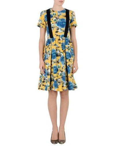 Shop Marc By Marc Jacobs Knee-length Dress In Yellow