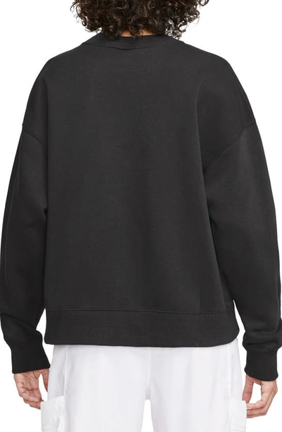 Shop Jordan Brooklyn Fleece Crewneck Graphic Sweatshirt In Black