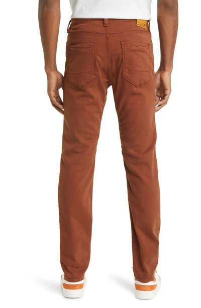 Shop Duer No Sweat Slim Fit Stretch Pants In Tortoise Shell