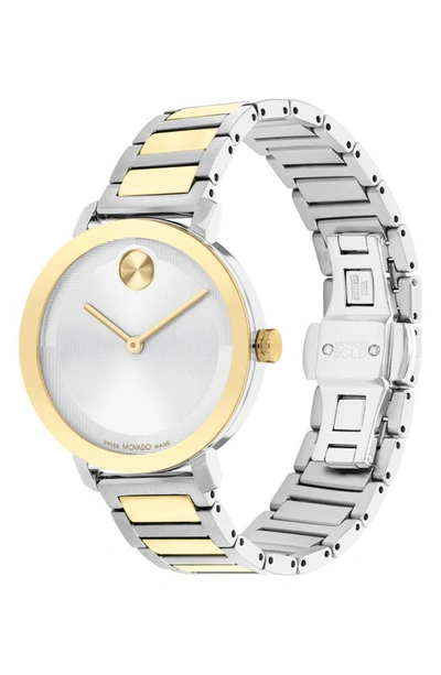 Shop Movado Bold Evolution 2.0 Bracelet Watch, 34mm In Silver