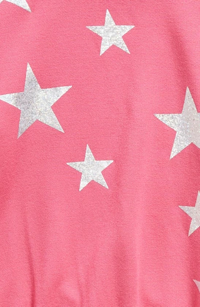 Shop Splendid Star Sweatshirt & Joggers Set In Hot Pink
