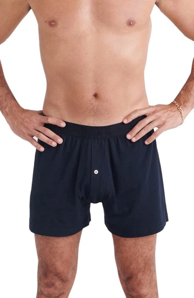 Shop Saxx Droptemp™ Cooling Cotton Loose Fit Boxer Shorts In Black