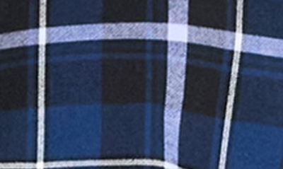 Shop Theory Irving Medium Plaid Shirt In Blueberry Multi - Rtp
