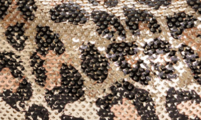 Shop Jw Pei Abacus Metallic Sequin Mini Top Handle Bag In Leopard Print