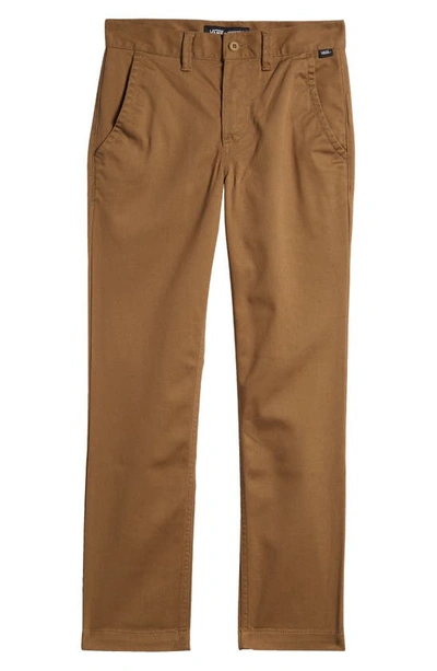 Shop Vans Kids' Authentic Stretch Chino Pants In Dirt