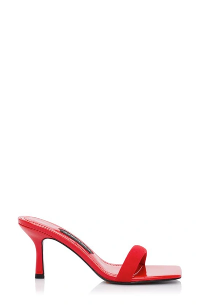 Shop Jessica Rich Veronika Square Toe Sandal In Red