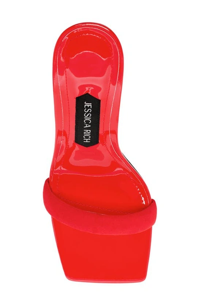 Shop Jessica Rich Veronika Square Toe Sandal In Red
